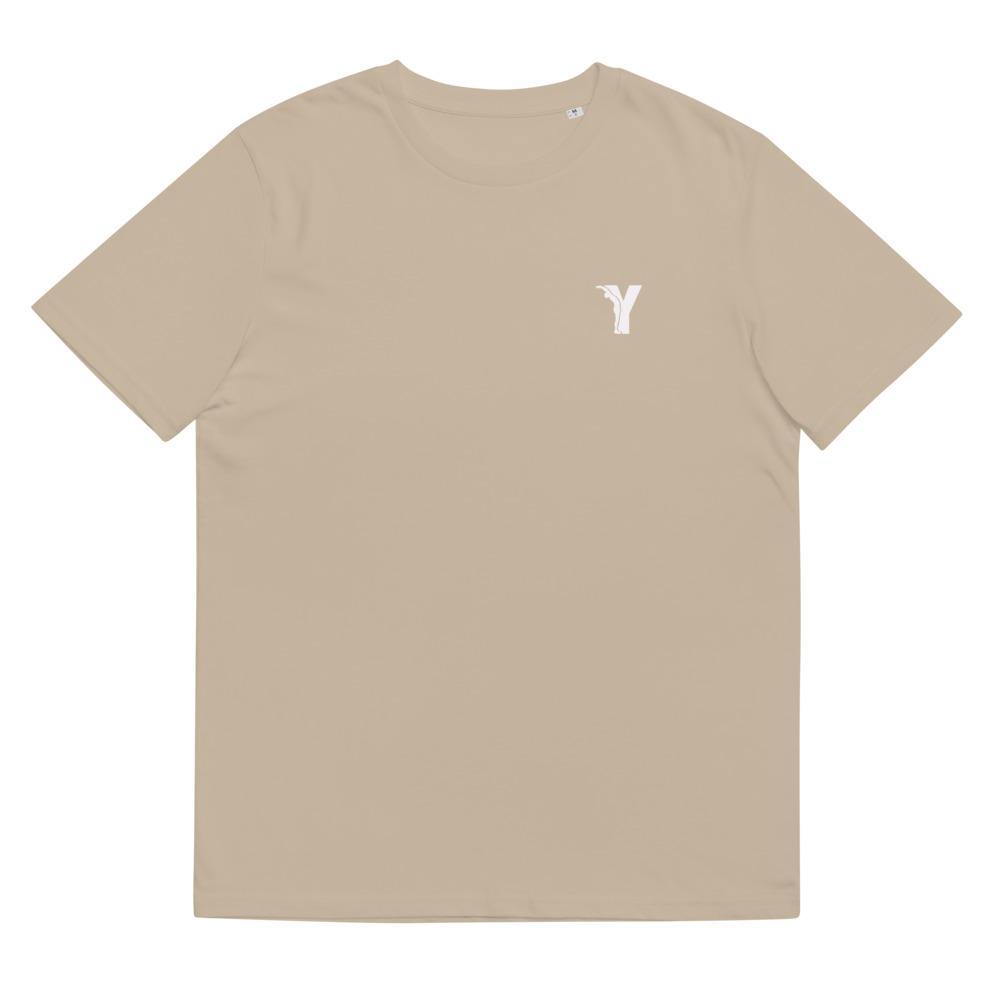 T-shirt Bio- coupe droite - logo Y Blanc-YOFE YOGA