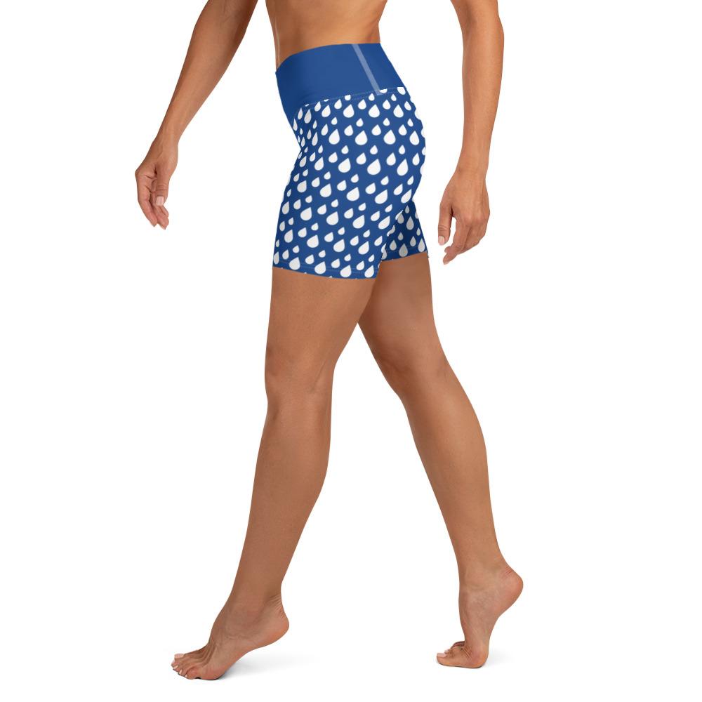 Short Yoga - gouttes d'eau-YOFE YOGA