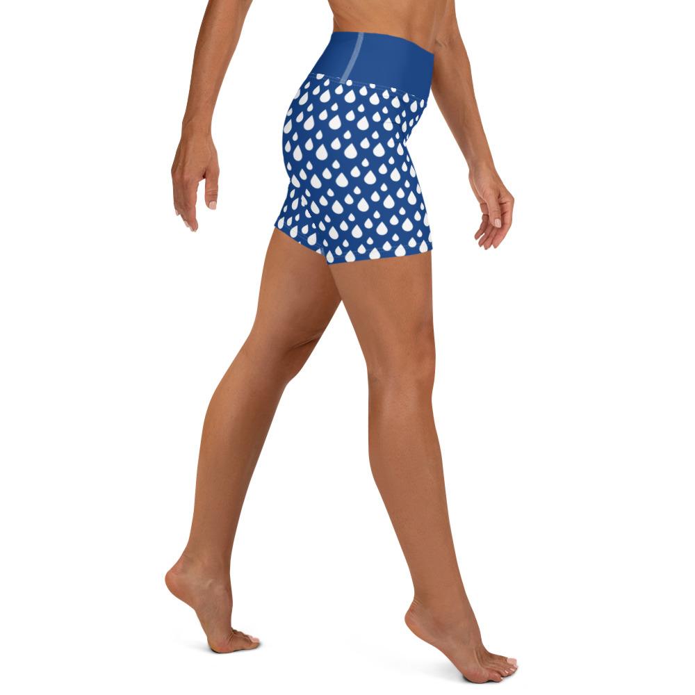 Short Yoga - gouttes d'eau-YOFE YOGA