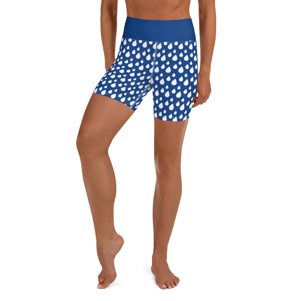Short Yoga - gouttes d'eau-YOFE YOGA