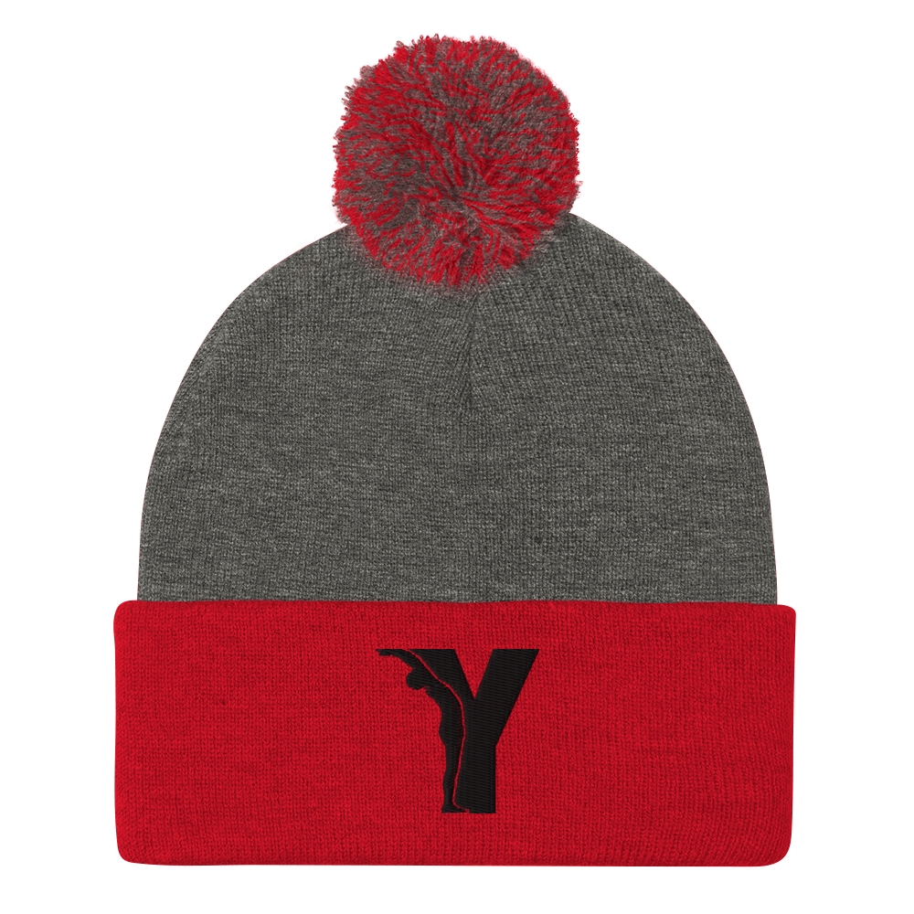 Yofe - Bonnet à pompon - logo Y-YOFE YOGA