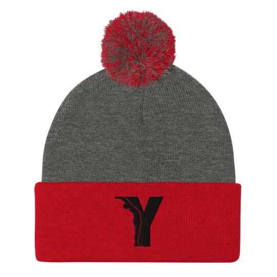 Yofe - Bonnet à pompon - logo Y-YOFE YOGA