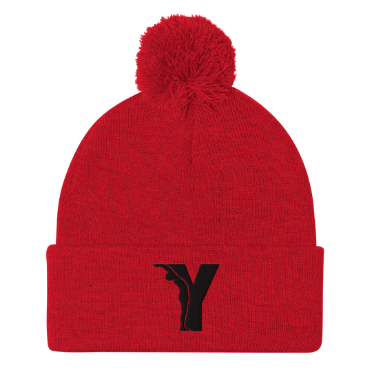 Yofe - Bonnet à pompon - logo Y-YOFE YOGA