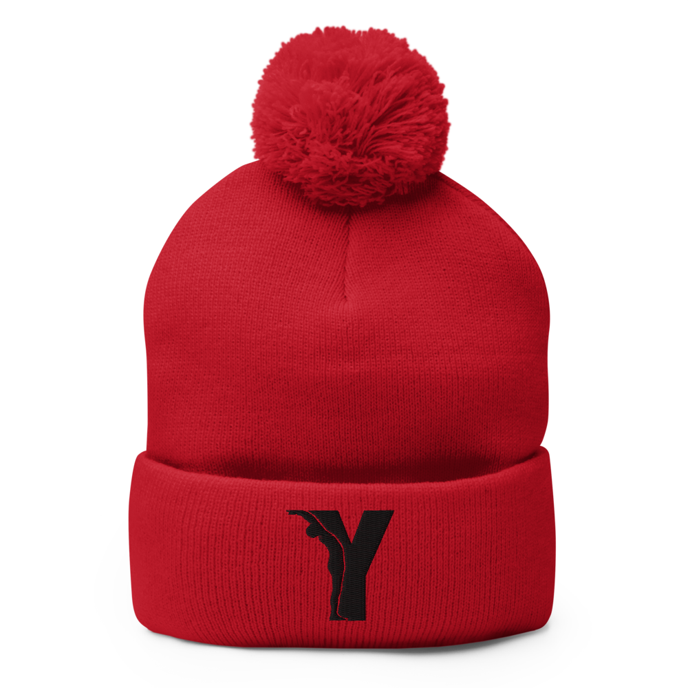 Yofe - Bonnet à pompon - logo Y-YOFE YOGA