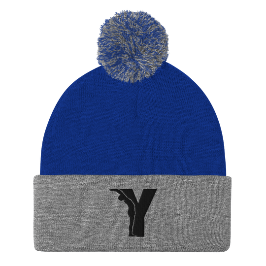 Yofe - Bonnet à pompon - logo Y-YOFE YOGA