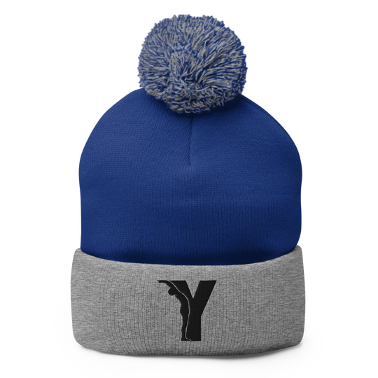 Yofe - Bonnet à pompon - logo Y-YOFE YOGA
